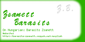 zsanett barasits business card